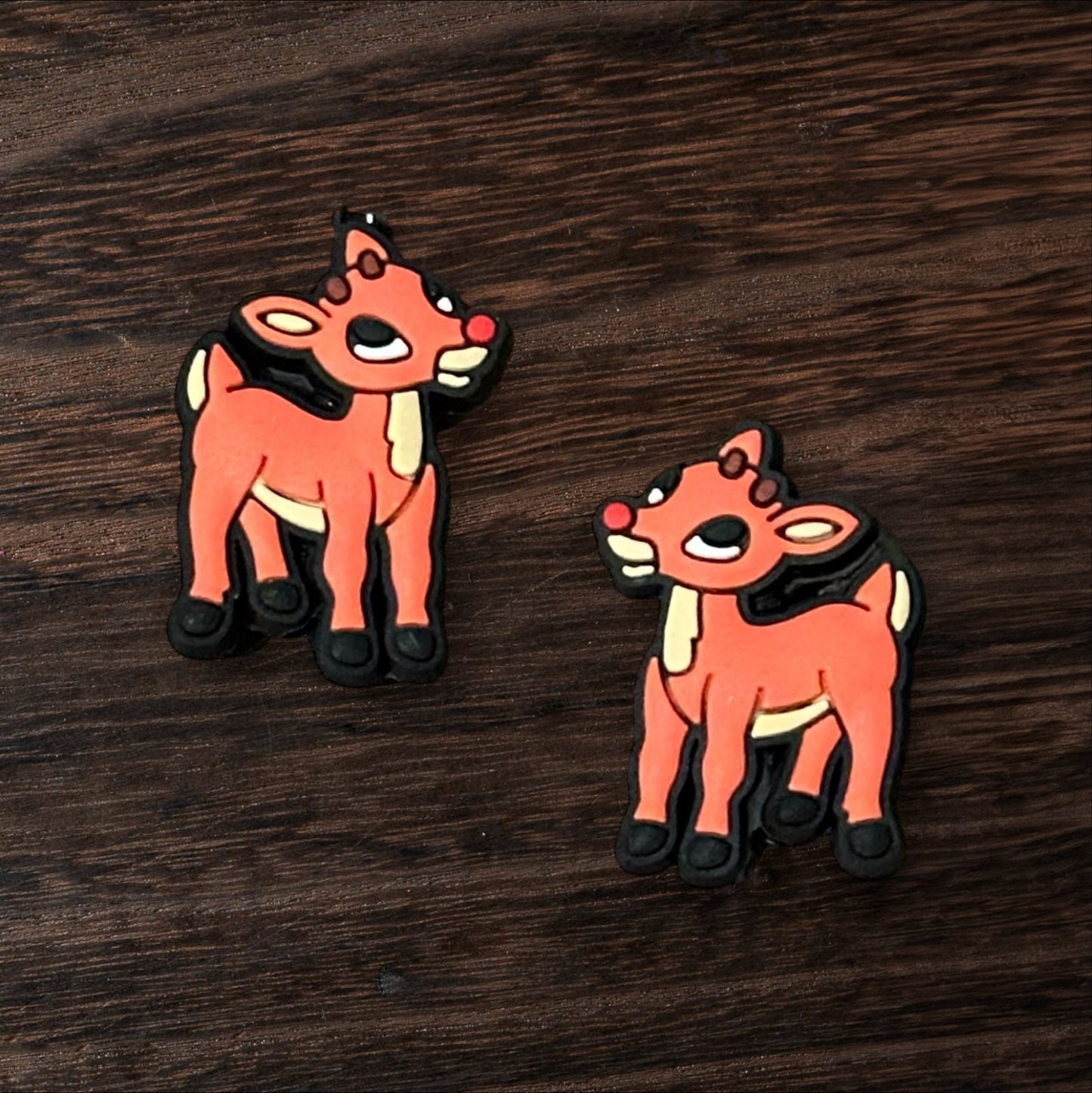 Christmas Rudolph PVC Focal Bead