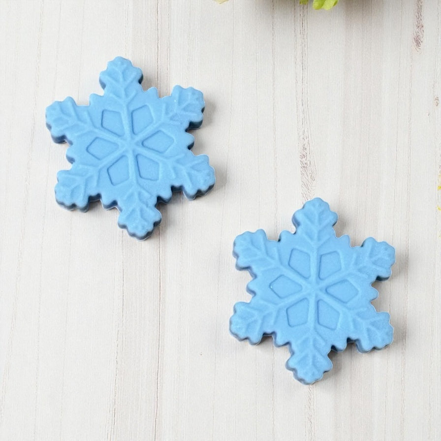 Christmas Snowflake Silicone Focal Bead