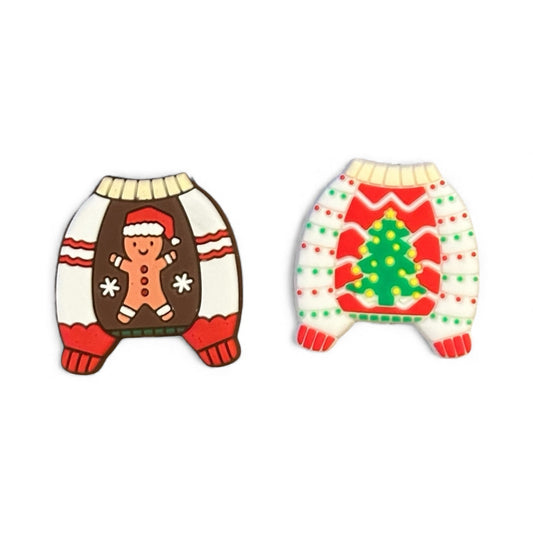 Christmas Sweater Silicone Focal Bead