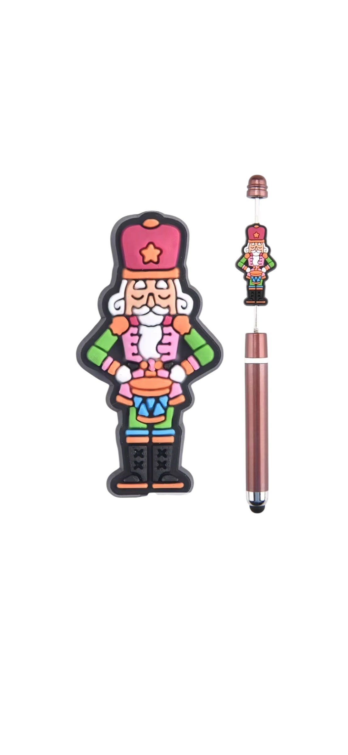 Christmas Nutcracker PVC Focal Bead