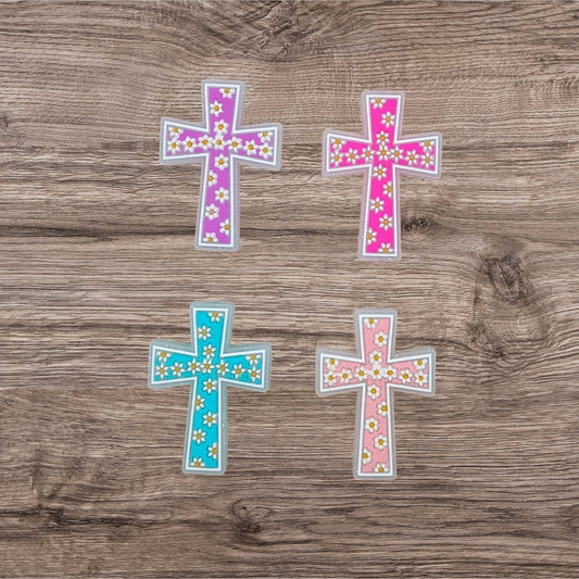 Cross Silicone Focal Bead