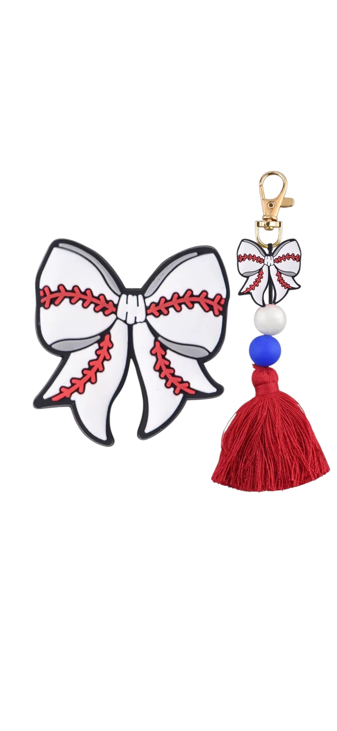 Bows Sports PVC Focal Bead