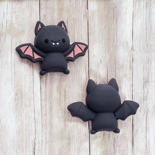 Halloween Bat 3D Silicone Focal Bead