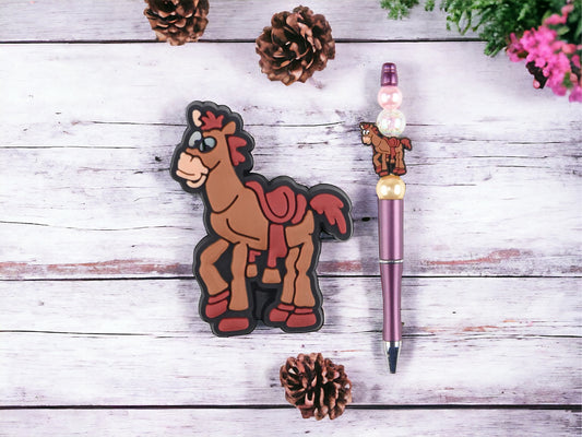 Horse Silicone Focal Bead
