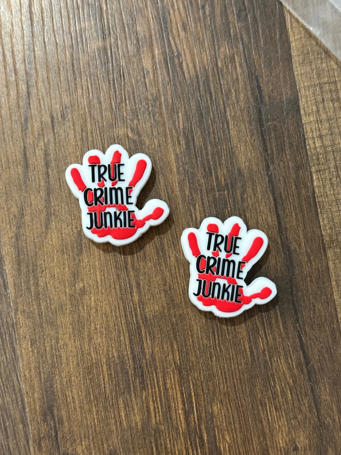 Halloween True Crime Junkie Silicone Focal Bead
