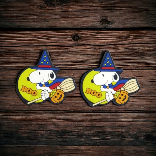 Snoopy Halloween Silicone Focal Bead